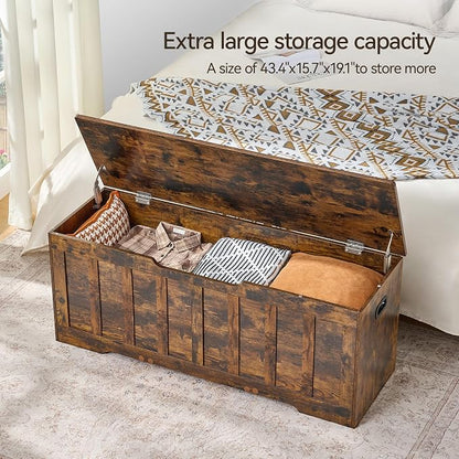 VANKILEY 47.2"Storage chest extra large, storage trunk - Image 5