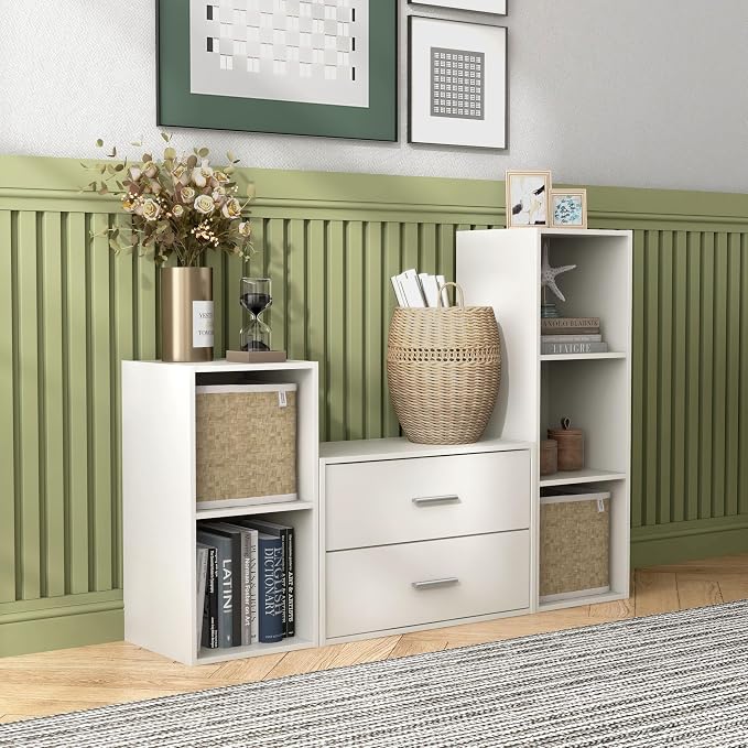 Homes: Inside + Out Apexa 2-Drawer Wooden Stackable Storage Drawers, Small Food - Image 13