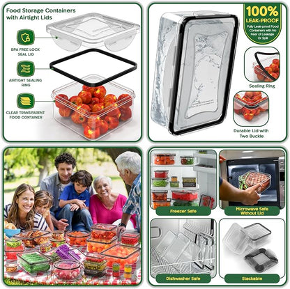 RockBerry 66 Pcs Food Storage Containers - Image 7
