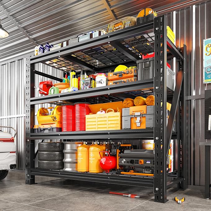 Romorgniz 51.6" W Garage Shelving 3000LBS Heavy Duty Storage Shelves Adjustable - Image 5
