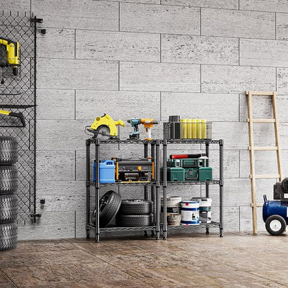 750 lbs 3 Tier Shelf Metal Storage Shelves Shelving Wire Rack Heavy Duty Closet - Image 5
