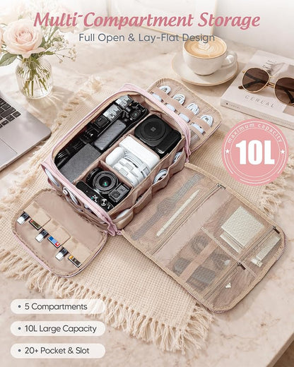 Marscamd Cable Organizer Bag, Travel Cord & Charger Organizer Pouch - Image 2