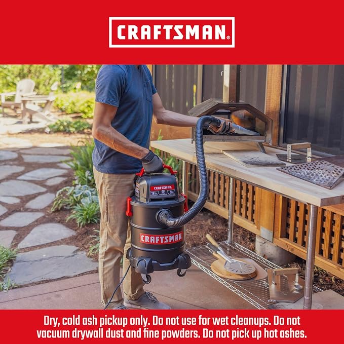 CRAFTSMAN CMXEVBE17050 5 Gallon 7.8 Amp Ash and Grilling Vacuum, Portable Dry - Image 5