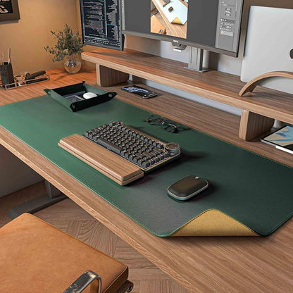DAWNTREES Dual Sided Desk Mat, Leather Desk Pad, Cork Desk Mat Protector by PremiumDeskPadatDawnTrees