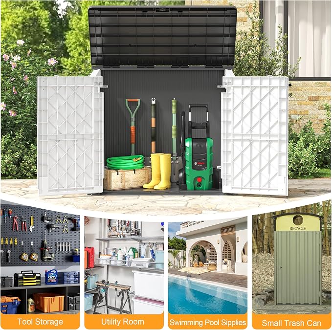 LHBcraft Outdoor Storage Cabinet 36 Cu Ft - Image 6