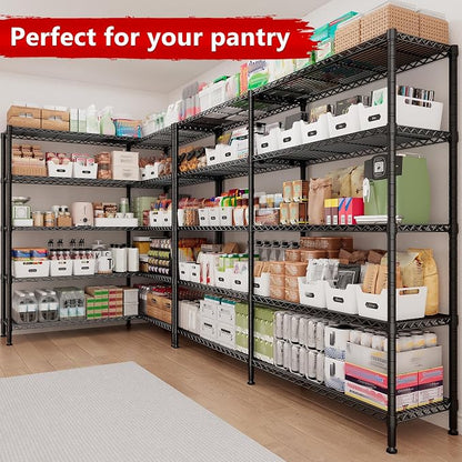 REIBII 70" W Storage Shelves Load 1600LBS, Metal Shelving 5-Tier Wire Shelving - Image 4
