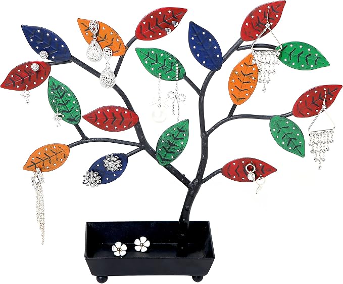 MyGift Jewelry Tree w/Bird Nest 48 pair Earrings Holder, Bracelets/Necklace - Image 5