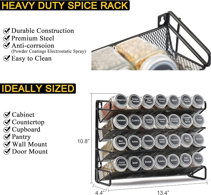 SpaceAid Spice Rack Organizer - Image 3