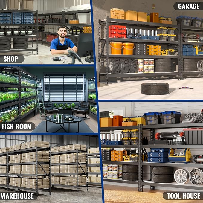 WORKPRO 77" Garage Shelving Unit, 8000LBS Heavy Duty Metal Storage Rack - Image 8