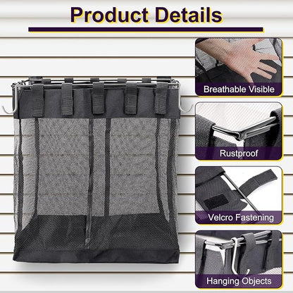 2 Packs Large Mesh Slatwall Baskets, 16×16×12 Inch Slat Wall Mesh Storage - Image 3