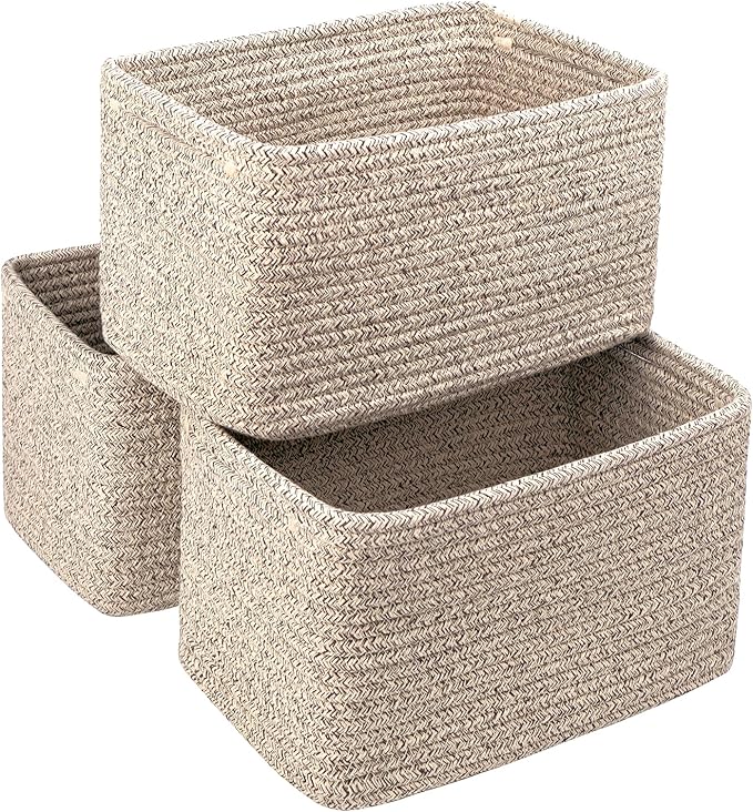 Small Cotton Rope Basket – Storage Bin by RRUNKA