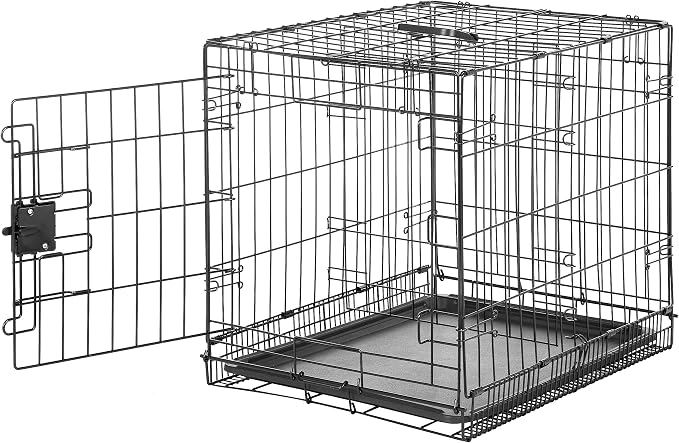 Amazon Basics Durable, Foldable Metal Wire Small Dog Crate by AmazonBasics