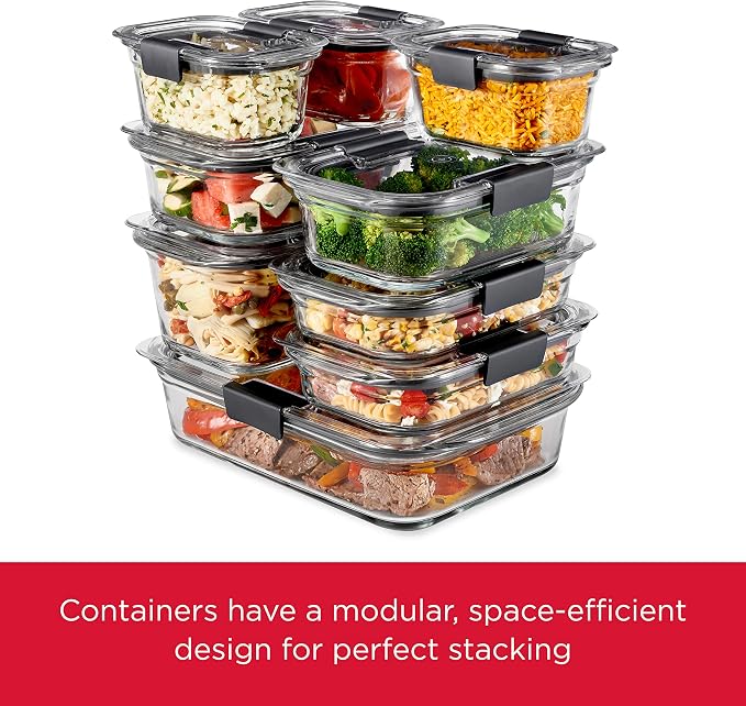 Rubbermaid Brilliance Glass Storage 4.7-Cup Food Containers - Image 5