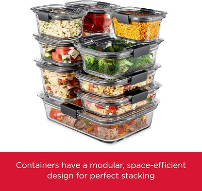 Rubbermaid Brilliance Glass Storage 4.7-Cup Food Containers - Image 5