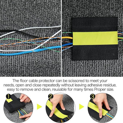 WILLBOND Carpet Cord Cover Cable Protector Floor Cover Cable Protector - Image 3