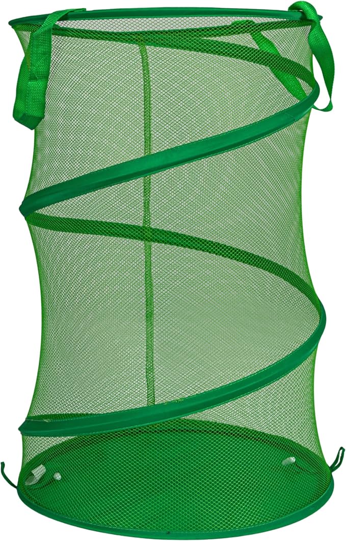 Household Essentials Pop-Up Mesh Laundry Hamper - Image 4