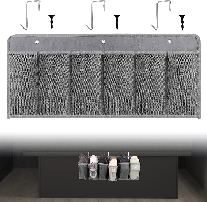 RV Shoe Pockets 6 Large Pockets Heavy Hanging Bedside Storage Organizer by RVZONE