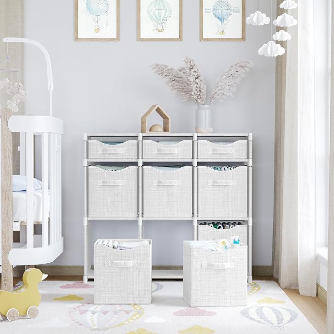 9 Cube Closet Organizers And Storage | Includes All Storage Cube Bins | Easy To - Image 6