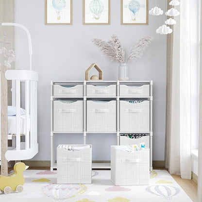 9 Cube Closet Organizers And Storage | Includes All Storage Cube Bins | Easy To - Image 6