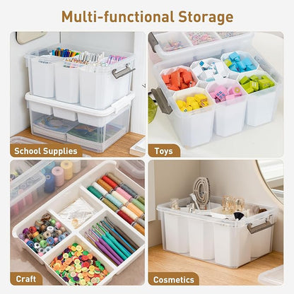 Citylife 17 QT Plastic Storage Bins Clear Storage Box - Image 7