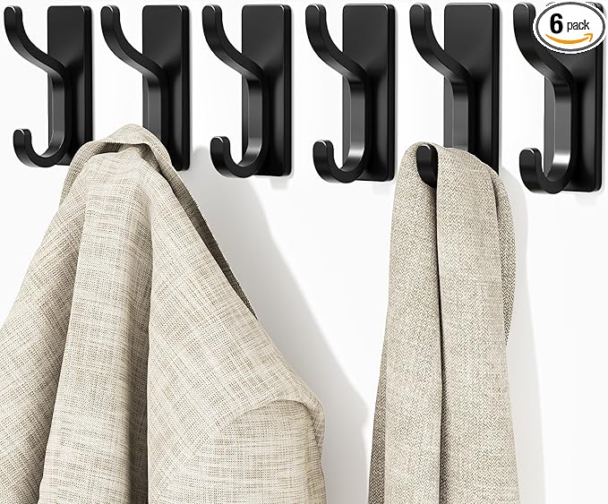 pickpiff Adhesive Wall Hooks for Hanging - 13 LB Strong Hold by pickpiff