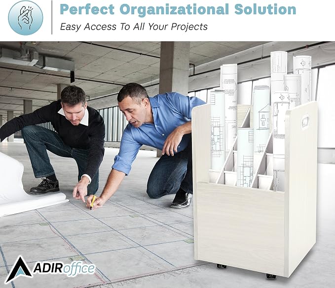 AdirOffice Adir Blue Print Storage Organizer - Image 8