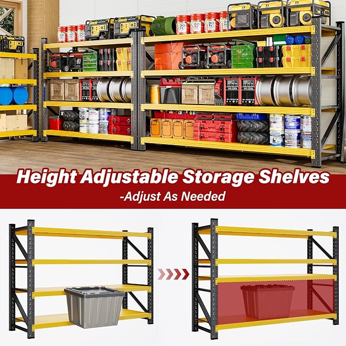 5000LBS Heavy Duty Garage Shelving Units, Large Storage Rack, Steel Shelf - Image 6