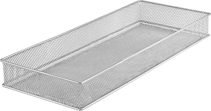 YBM HOME Silver Mesh Drawer Cabinet and or Shelf Organizer Bins, School Supply by YBMHome