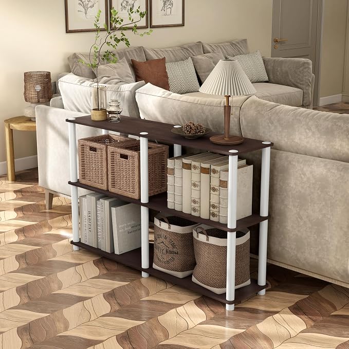 Homes: Inside + Out Apexa Modern 3-Tier Extra Wide Shelving Units, Collectibles - Image 13