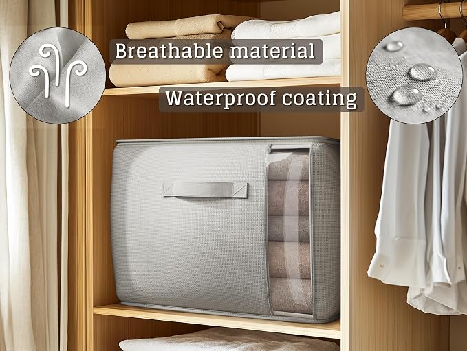 Large Canvas Comforter Storage Bags - Image 2