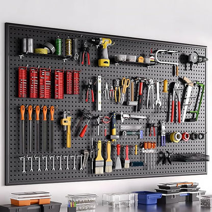 196 PCS Extra Thick 1/4" Pegboard Hooks Set, Heavy Duty Peg Board - Image 9
