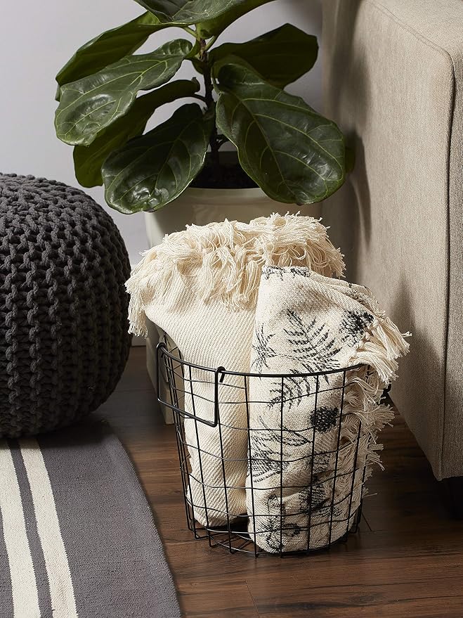 DII Metal Wire Utility Storage Bin, Small Round - Image 4