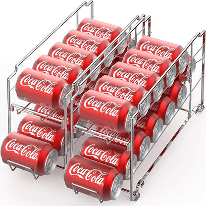 Simple Houseware Stackable Front Loading Beverage Can Dispenser Rack, Chrome by SimpleHouseware