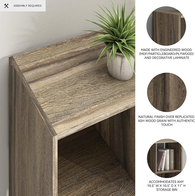Signature Design by Ashley Shallifer 6 Cube Storage Organizer or Bookcase - Image 4