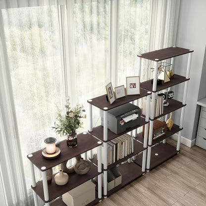 HOMES: INSIDE + OUT Apexa Modern 5-Tier Wide Shelving Units, Collectibles - Image 14