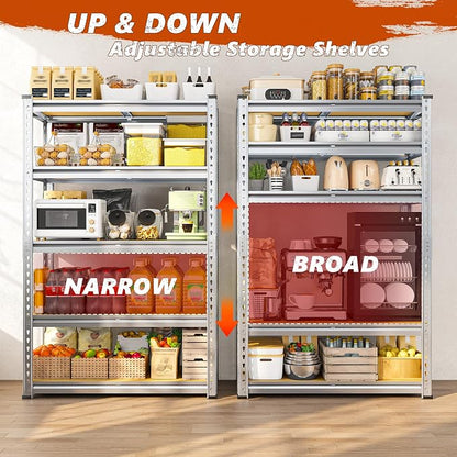 REIBII Garage Shelving, 5 Tier Storage Shelves Load 2020LBS, Adjustable Garage - Image 6