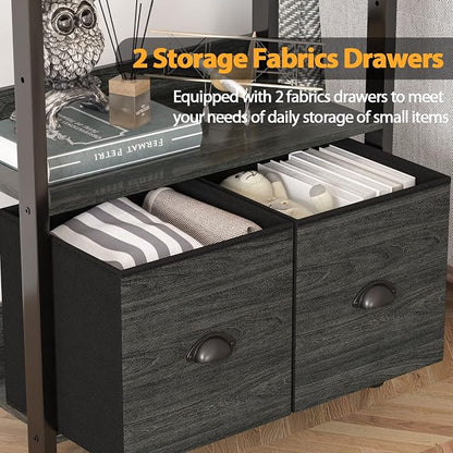 Furologee 5-Tier Bookshelf, Tall Bookcase - Image 5