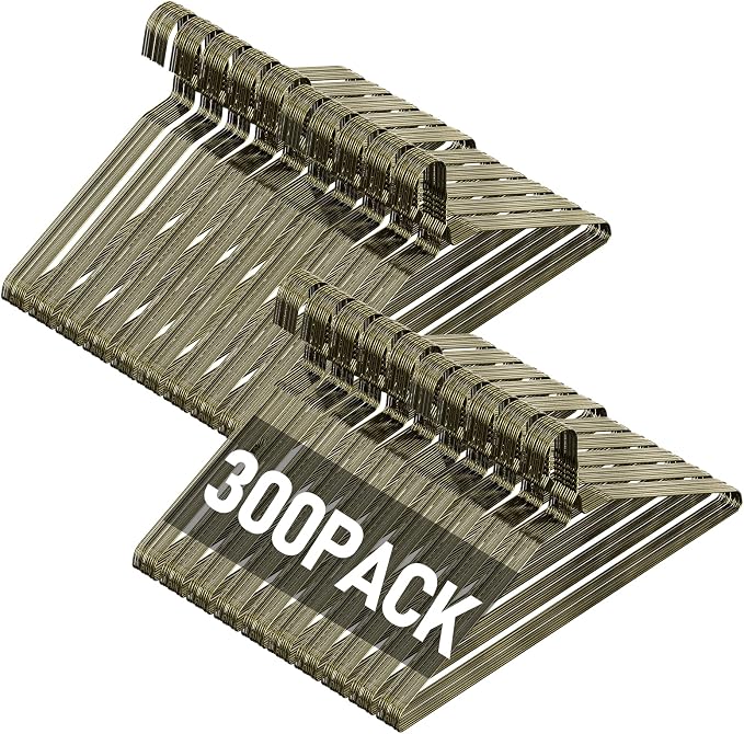 SPECILITE Wire Metal Clothes Hangers Bulk 300 Pack by SPECILITE