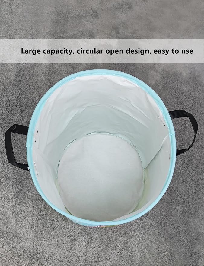 QUEENLALA Large Storage Basket, Laundry Hamper/Bathroom/Home Decor/Collapsible - Image 7