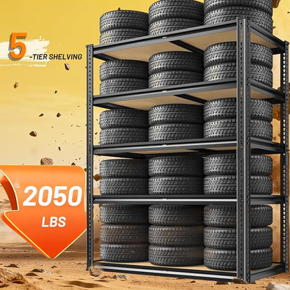 2050LBS Storage Shelves Heavy Duty 5 Tier Garage Storage Shelving, Adjustable - Image 5