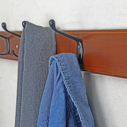 Dseap Coat Rack Wall Mounted: 10-Hooks, 38-1/4" Long, Wood Coat Hooks Wall - Image 6
