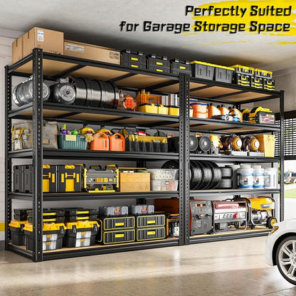 48" W Garage Shelving Heavy Duty 3200LBS Garage Storage Shelving, 5 Tier - Image 6