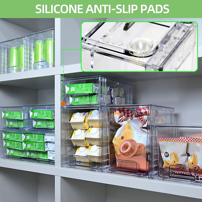 Stackable Storage Drawers, High-strength Clear Plastic Multi-purpose Organizer - Image 6