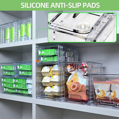 Stackable Storage Drawers, High-strength Clear Plastic Multi-purpose Organizer - Image 6