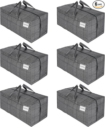 VENO 6 Pack Moving Bags w/Backpack Straps, Heavy Duty, Moving Boxes Alternative by Veno