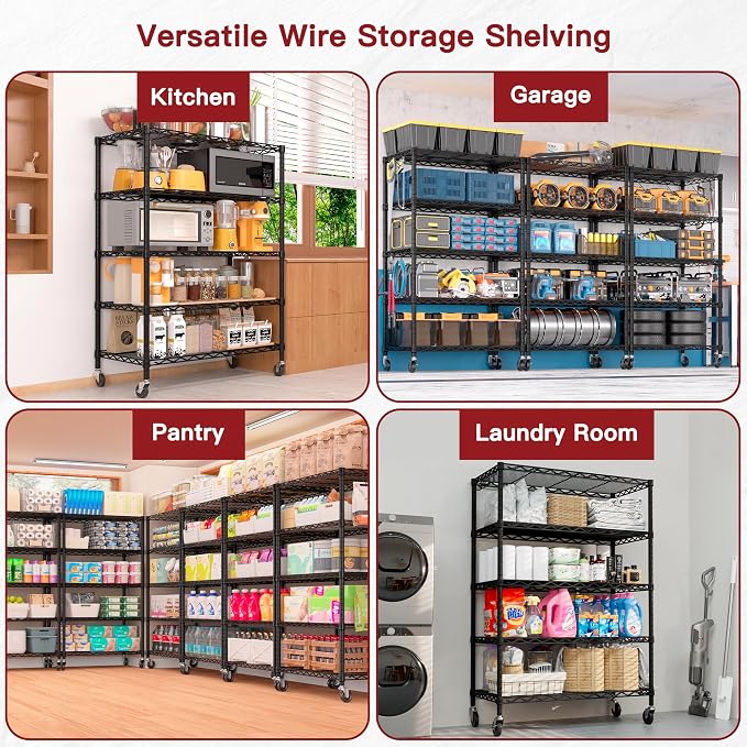 PrimeZone Wire Shelving Unit - Image 9