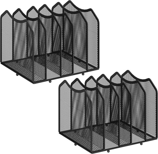 Simple Trending Mesh Desktop File Sorter Organizer, 5-Section Bookshelf by SimpleTrending