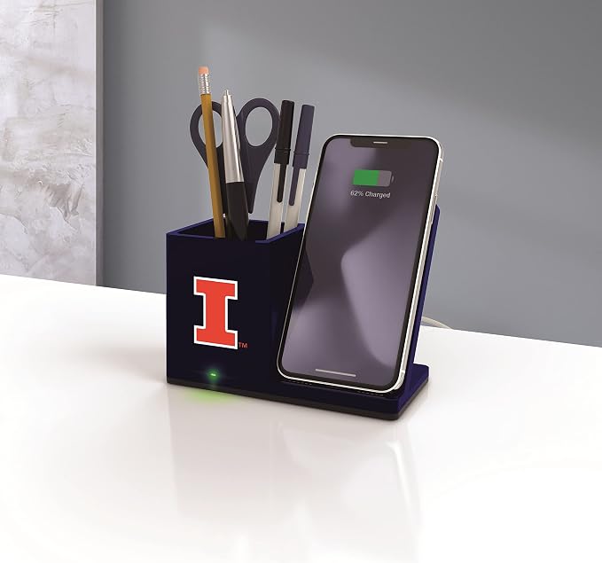 SOAR NCAA Unisex Cell Phone Wireless Charging Stand and Desktop Organizer - Image 3