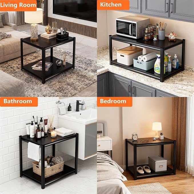 2-Tier End Table, Sofa Side Table - Image 6