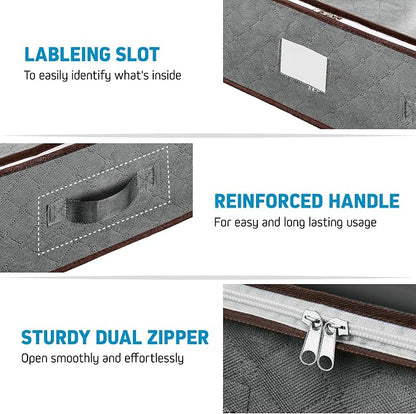 Under Bed Storage Bins - 90L Pack Of 4 Under The Bed Storage Containers - Image 3